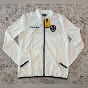Marathon Authentic Ecuador National Team Track White Jacket Men’s Sz: L